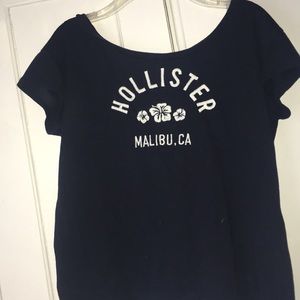 Black and white Hollister tee